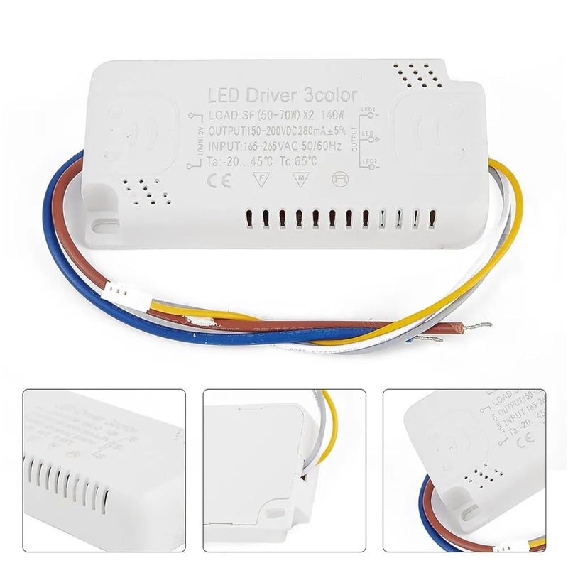 LED Driver 3 Color Adapter AC165 265V Non Isolating Transformer 36 50W X2 - Image 2